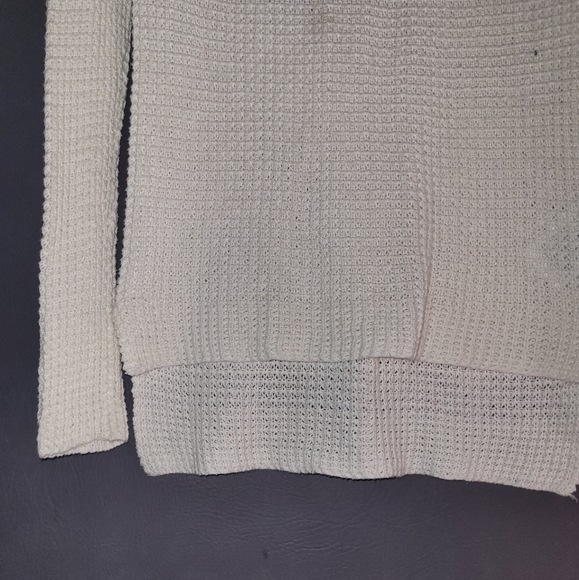 G by Guess womens cream zip neck sweater long-sleeved size S - Picture 3 of 7